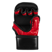 variant:Black/Red::TITLE MMA Sparring Gloves palm view
