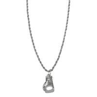 color:silver::TITLE Boxing Single Glove Necklace main view