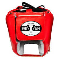 variant:Red::Pro Mex Pro Facesaver Headgear 3 back view