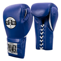 variant:Blue/White::Pro Mex Professional Lace Sparring Gloves V3.0 side view