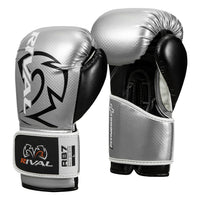 variant:Silver::Rival Boxing Fitness Bag Gloves side view