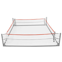 variant:red::TITLE Boxing Polycot Ring Rope Cover image showing example of rope cover on boxing ring