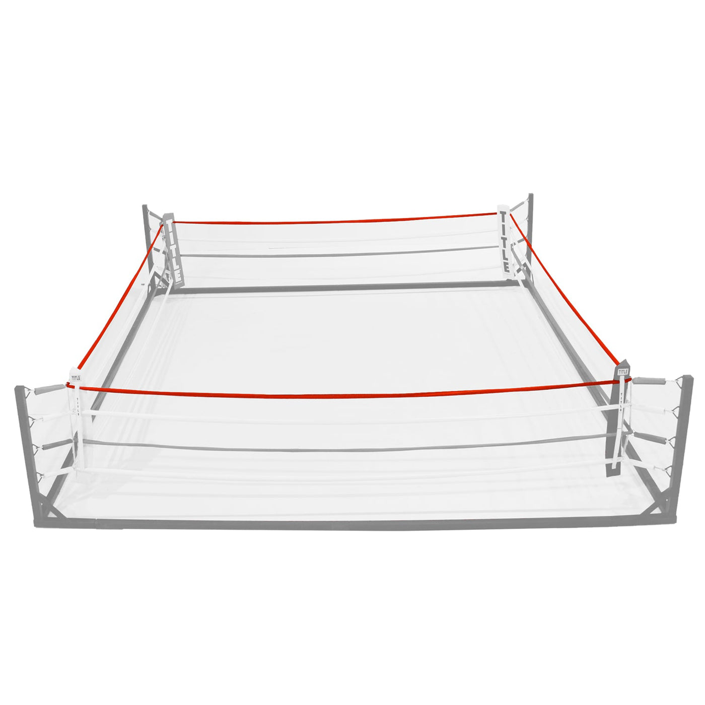 variant:white::TITLE Boxing Polycot Ring Rope Cover image showing example of rope cover on boxing ring