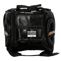 variant:black::Rival Boxing Guerrero Face Saver Headgear back view