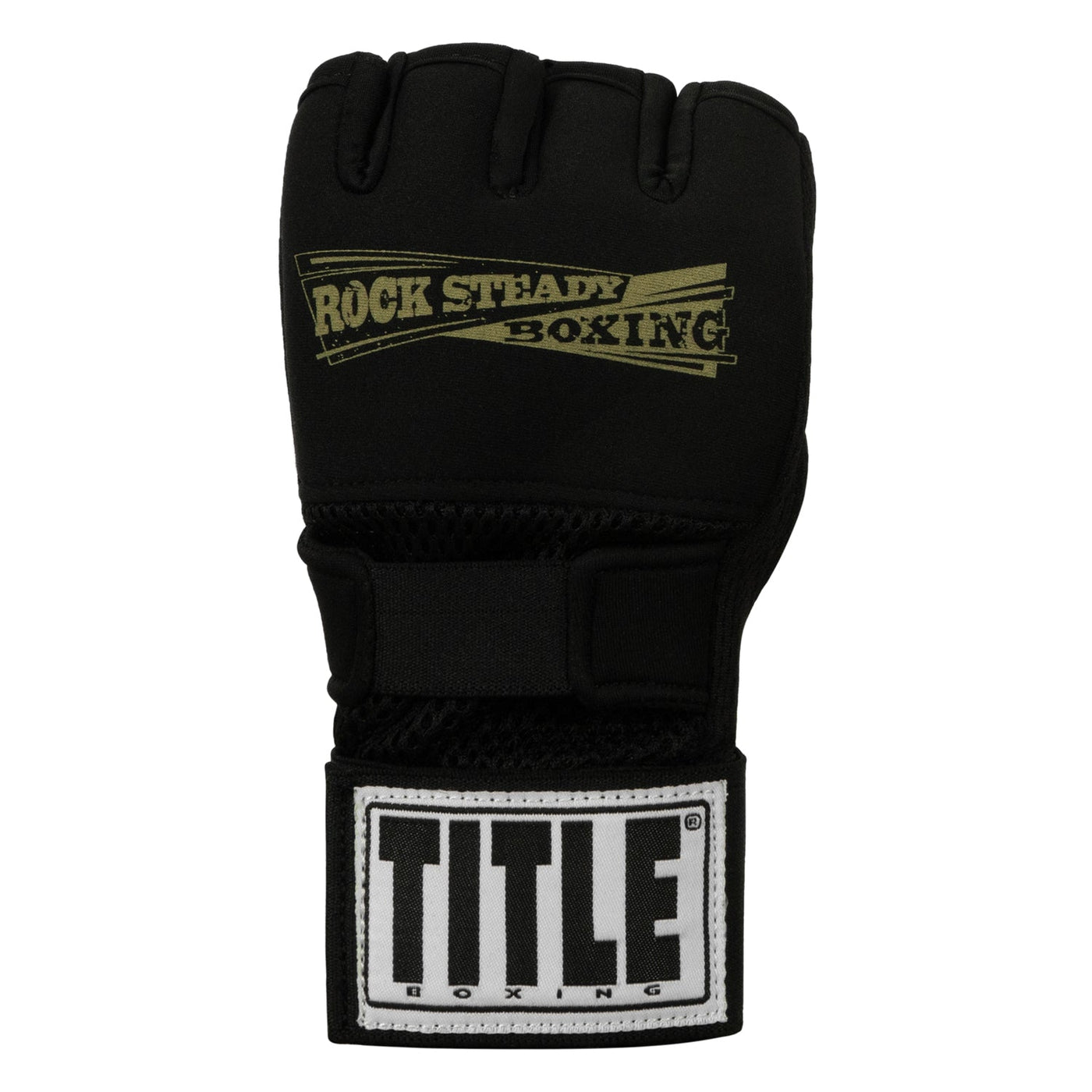 variant:lifestyle::TITLE Boxing Rock Steady Gel Glove Wraps variant:lifestyle::TITLE Boxing Rock Steady Gel Glove Wraps front view
