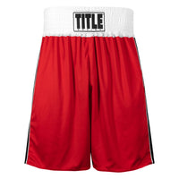 variant:red/blue::TITLE Boxing Stinger Reversible Amateur Boxing Set red shorts front view
