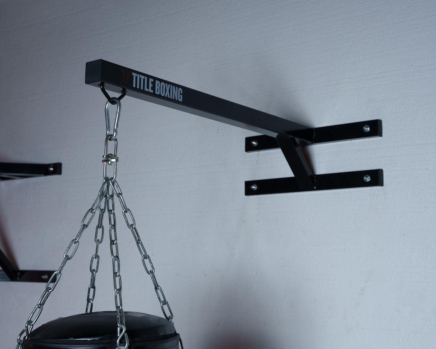 TITLE Boxing Space Saver Wall Mount Bag Hanger 2.0