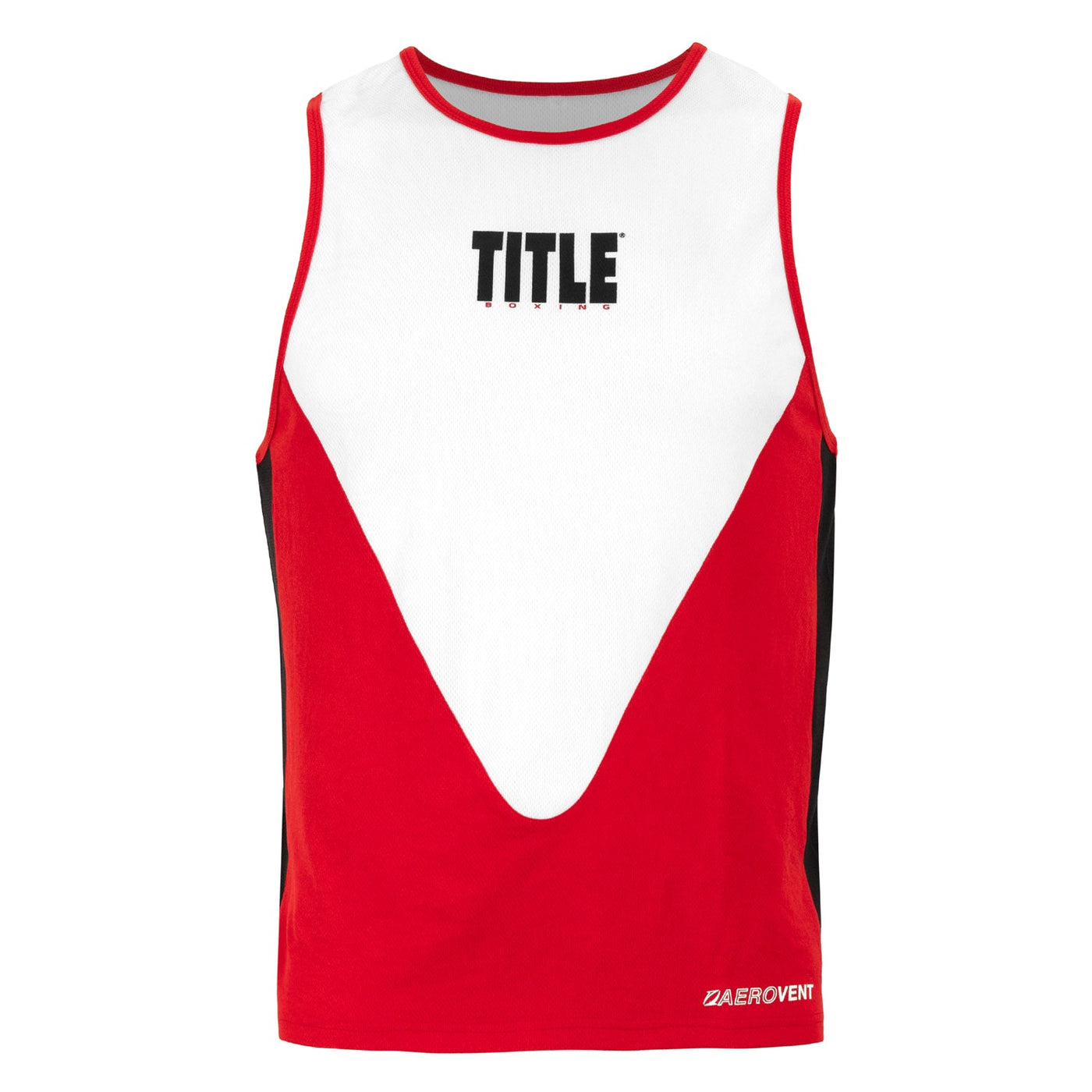 variant:red/white::TITLE Boxing Striker Amateur Boxing Set front view shirt
