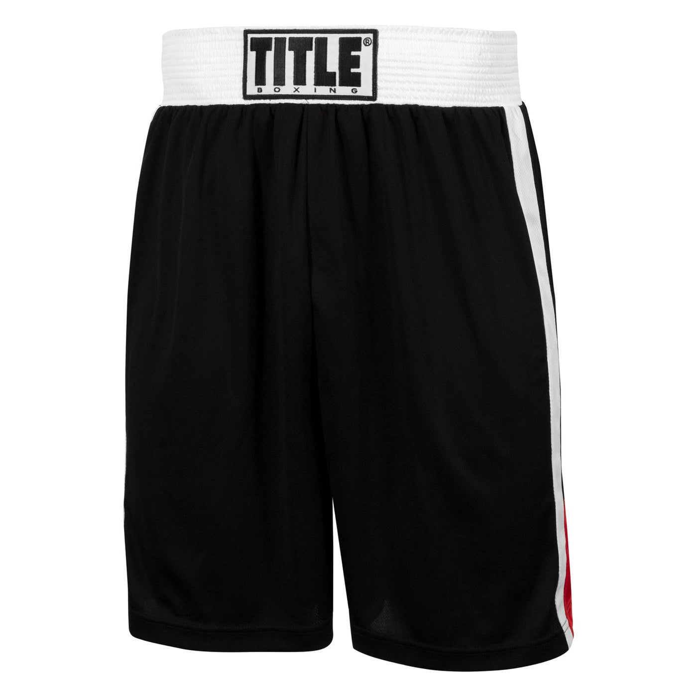 variant:black/red::TITLE Boxing Aerovent Elite Amateur Boxing Set 4 2.0 front of short