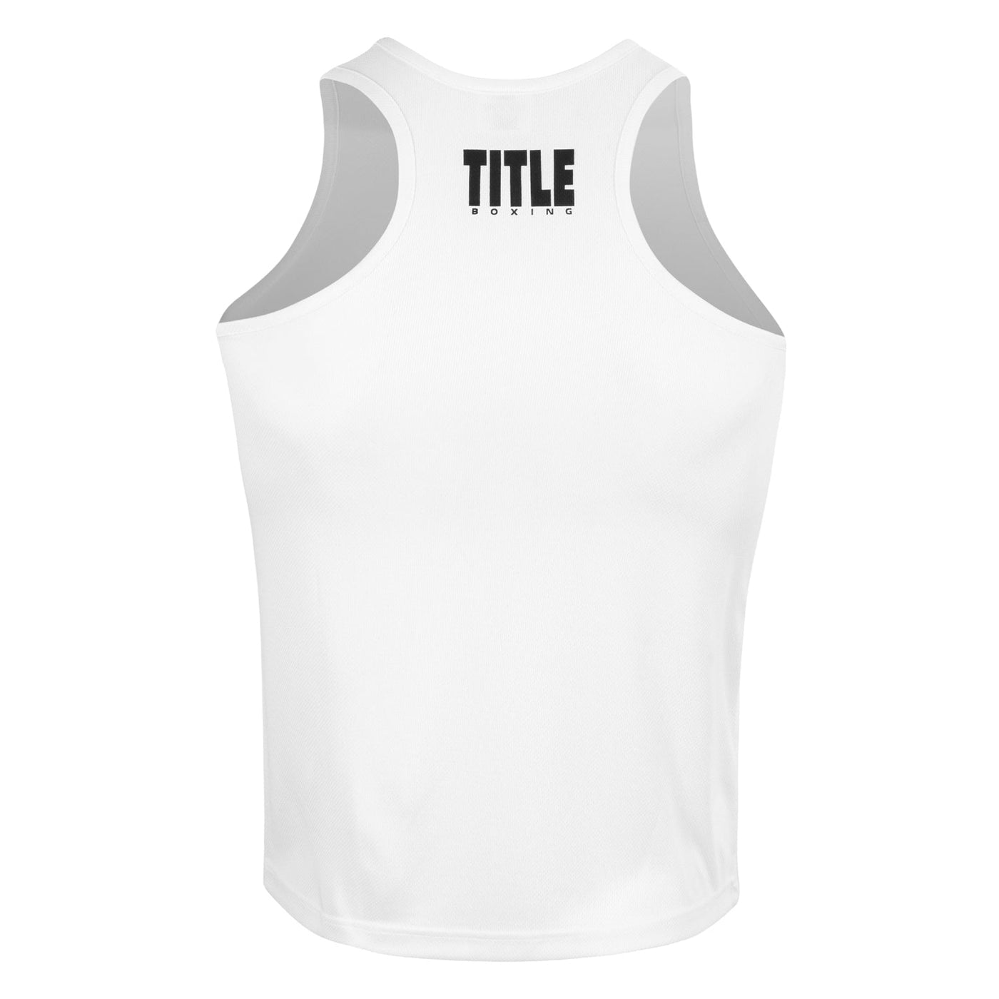 variant:white::TITLE Boxing Aerovent Elite Racerback Boxing Jersey 2.0 back view 