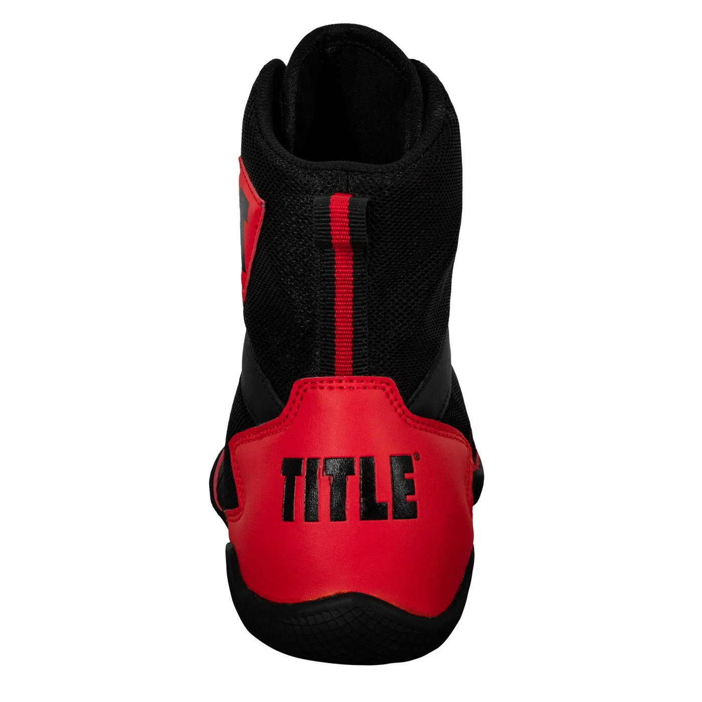 variant:black/red::TITLE Charged Boxing Shoes back view