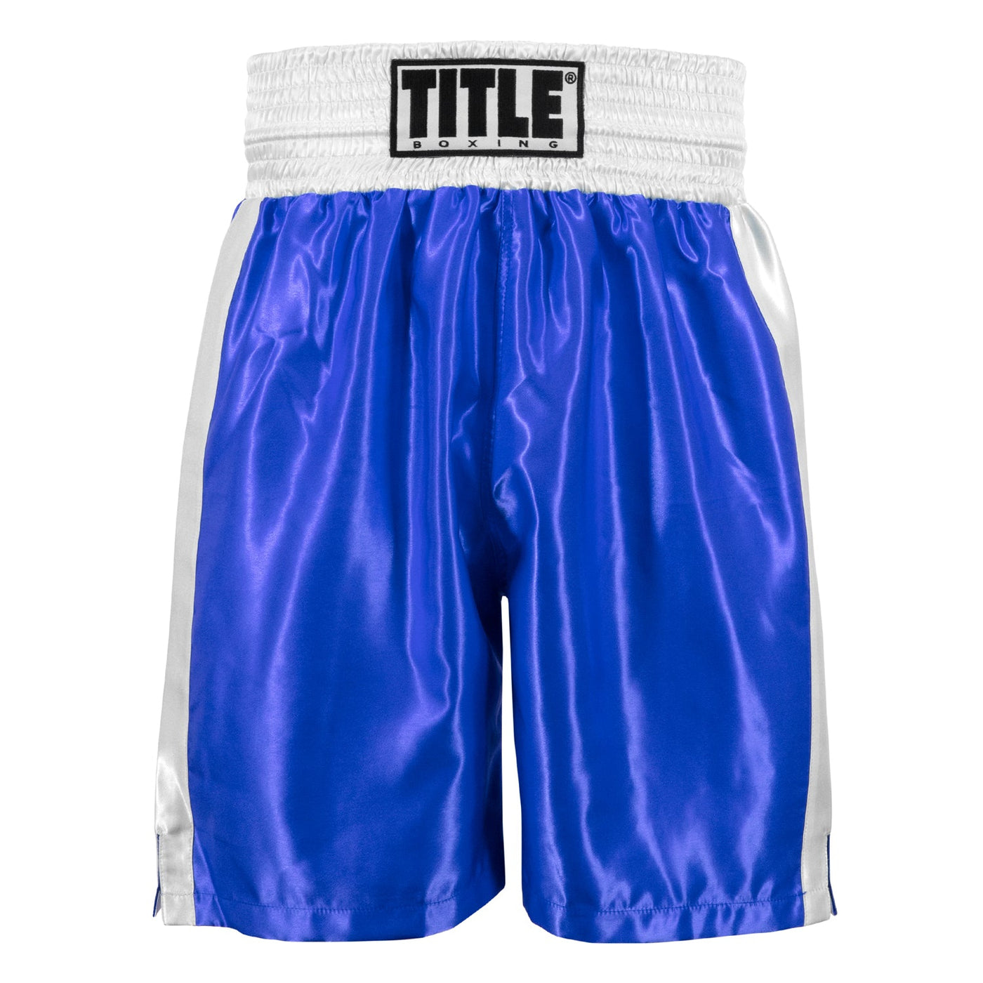 color:blue/white::TITLE Boxing Edge Boxing Trunks 2.0 front view