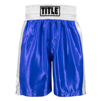 color:blue/white::TITLE Boxing Edge Boxing Trunks 2.0 front view