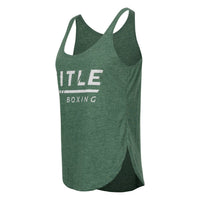 variant:Green::TITLE Boxing Women's Striped Wordmark Cropped Tank