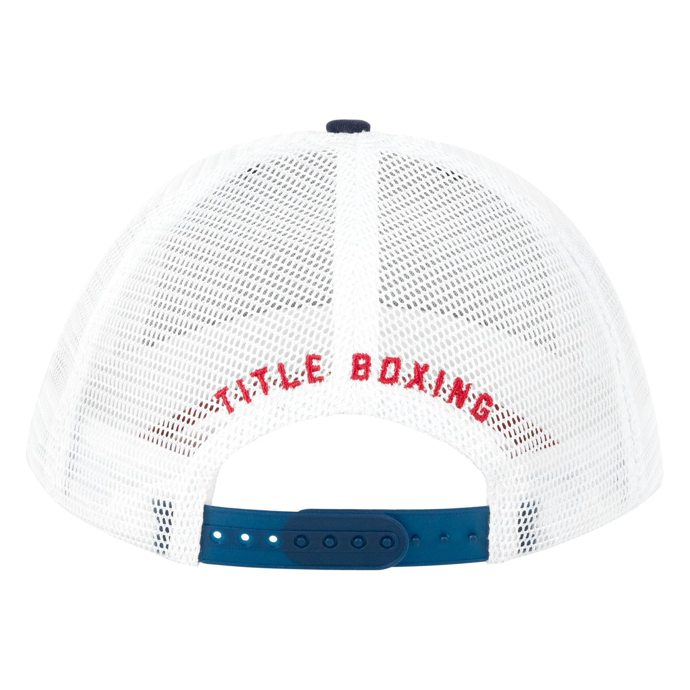 variant:red/white/blue::TITLE Boxing Pride Adjustable Mesh Cap back view