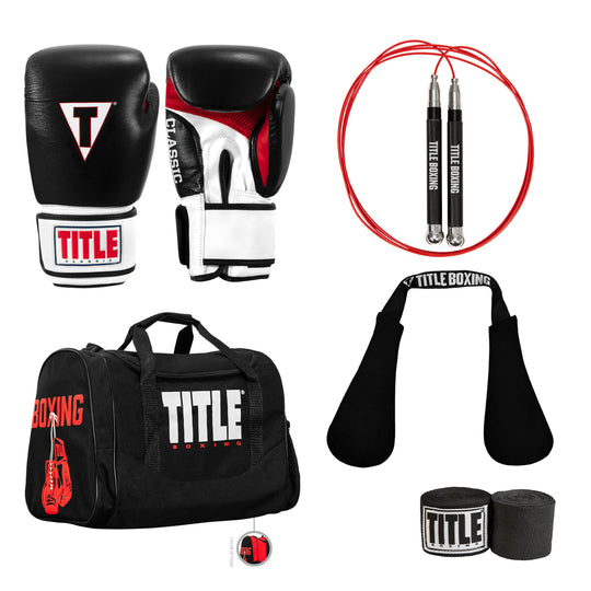 TITLE Boxing Bag Glove Workout Bundle