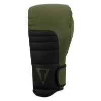 variant:green/black::TITLE Boxing Combat Bag Gloves 2.0 front view