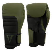 color:green/black::TITLE Boxing Combat Bag Gloves 2.0 main view