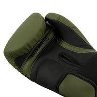 variant:green/black::TITLE Boxing Combat Bag Gloves 2.0 palm view