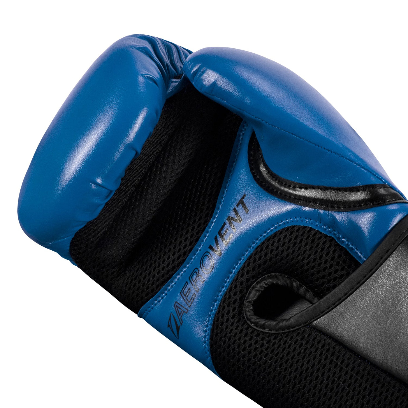 variant:Blue/Black::TITLE Boxing Vegan Fitness Bag Gloves hand view
