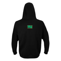 variant:lifestyle::WBC by TITLE Boxing Green and Gold Hoodie back view