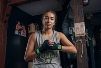 variant:Black/Green::WBC by TITLE Boxing Hand Wraps