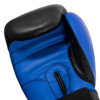 variant:Black/Blue::TITLE Boxing Dynamic Strike Heavy Bag Gloves hand view