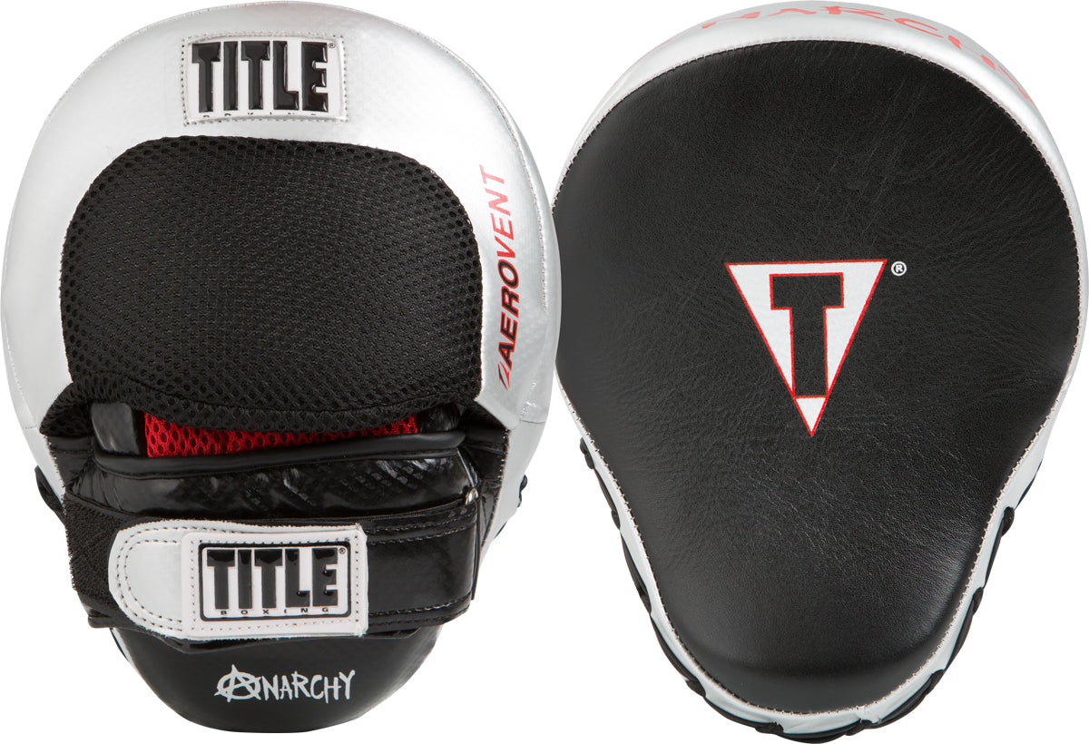 variant:lifestyle::TITLE Boxing Aerovent Anarchy Punch Mitts back and front view