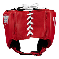 variant:red::TITLE Boxing USA Boxing Competition Headgear - Open Face back view