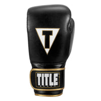 variant:black/white::TITLE Boxeo Mexican Leather Training Gloves Quatro front view