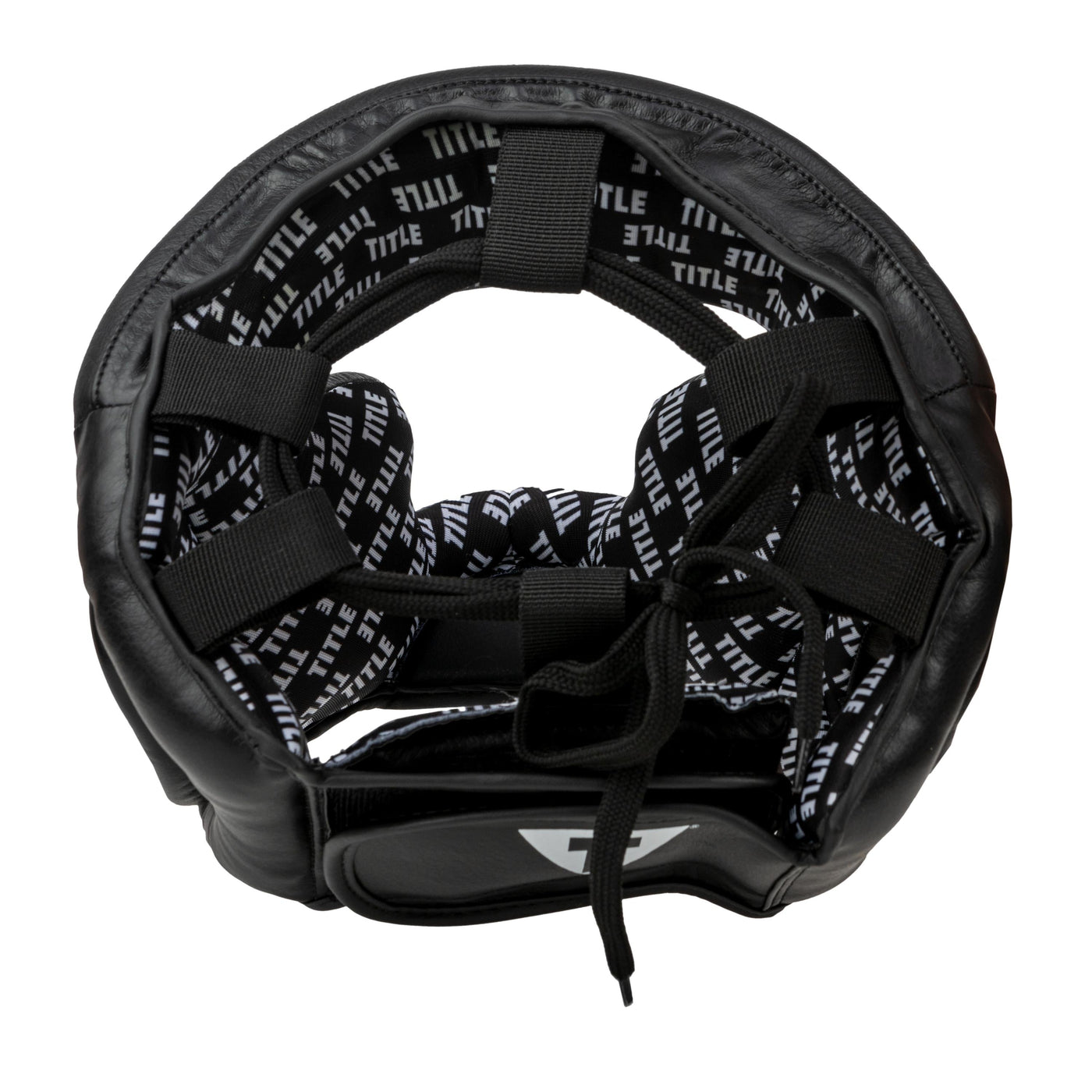 variant:black::TITLE Classic Full Coverage Training Headgear 2.0 top view 