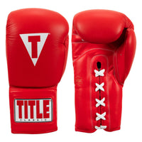 color:red::TITLE Classic Leather Lace Training Gloves 2.0 main view