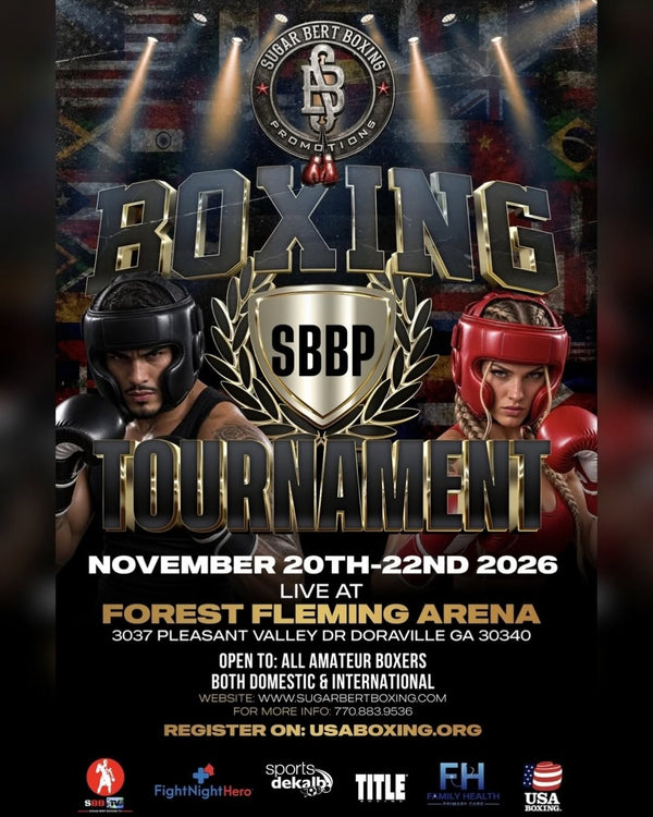 sugarbert boxing fight poster