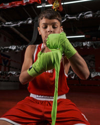 variant:Green::Fighting Semi-Elastic 180" Hand Wraps