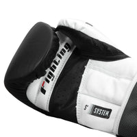variant:Black/White::Fighting S2 GEL Power Sparring Gloves hand view