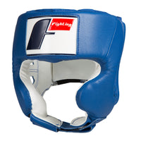 color:Blue::Fighting USA Boxing Competition Headgear with Cheeks