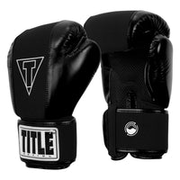 variant:black::TITLE Boxing Gel Washable Fitness Gloves 3.0 side view