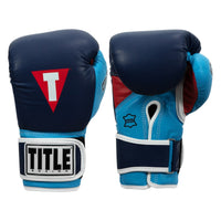color:navy/navy::TITLE Boxing Gel World V2T Bag Gloves main view