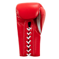 variant:Red/White::Pro Mex Professional Lace Sparring Gloves V3.0 back view