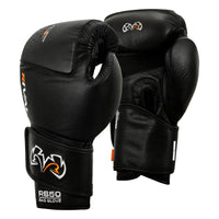 variant:black::Rival Boxing Intelli-Shock Leather Bag Gloves