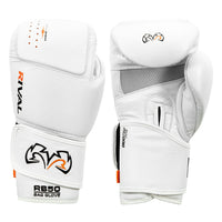 color:white::Rival Boxing Intelli-Shock Leather Bag Gloves