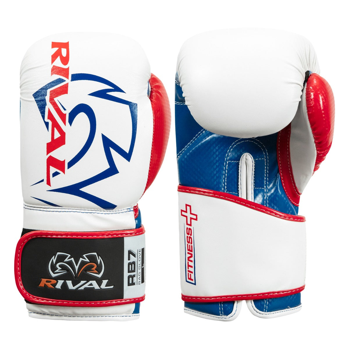 color:White::Rival Boxing Fitness Bag Gloves side view