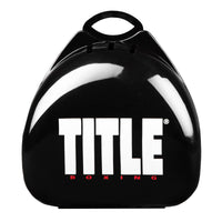 variant:black::TITLE Boxing Max Braces Mouthguard 2.0 case front view