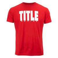 color:Red/White::TITLE Boxing Iconic Block Tee