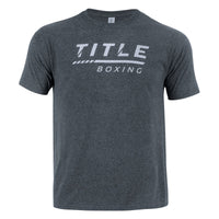 color:Black::TITLE Boxing Striped Wordmark Tee
