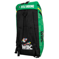variant:lifestyle::WBC by TITLE Boxing Sport Bag/Backpack back view