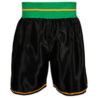 variant:Black/Green::WBC by TITLE Boxing Professional Boxing Trunks back view