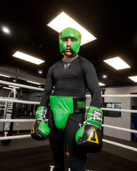 variant:lifestyle::WBC by TITLE Boxing Groin Protector man posing