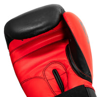 variant:Black/Red::TITLE Boxing Dynamic Strike Heavy Bag Gloves hand view